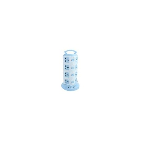 TORRE MULTICONTACTO CON DIECISEIS TOMAS Y 3 PUERTOS USB EXTENSION DE DOCE METROS 4260