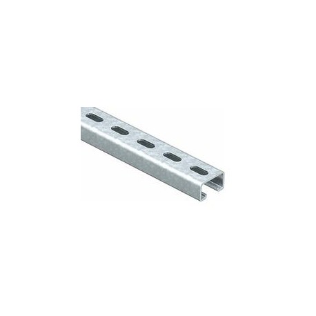 PERFIL UNICANAL PERFORADO 4CM X 2CM DE 3 METROS PARED DELGADA 9850155